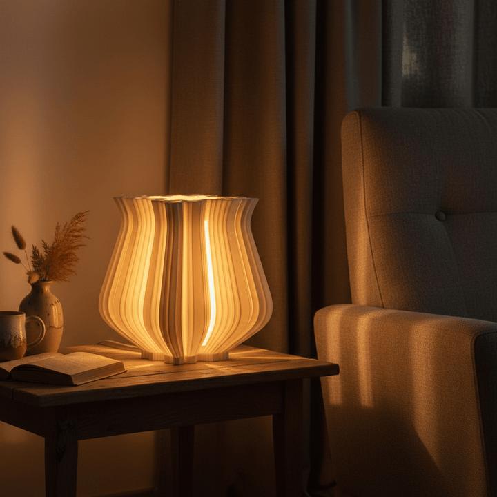 Tuluma Tischlampe – Skulpturale Designer - Leuchte E14 als Statement - Piece | Roomberry - Roomberry