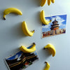 Bananen Kühlschrankmagnete – 4, 8 oder 18 Deko-Magnete im Ring