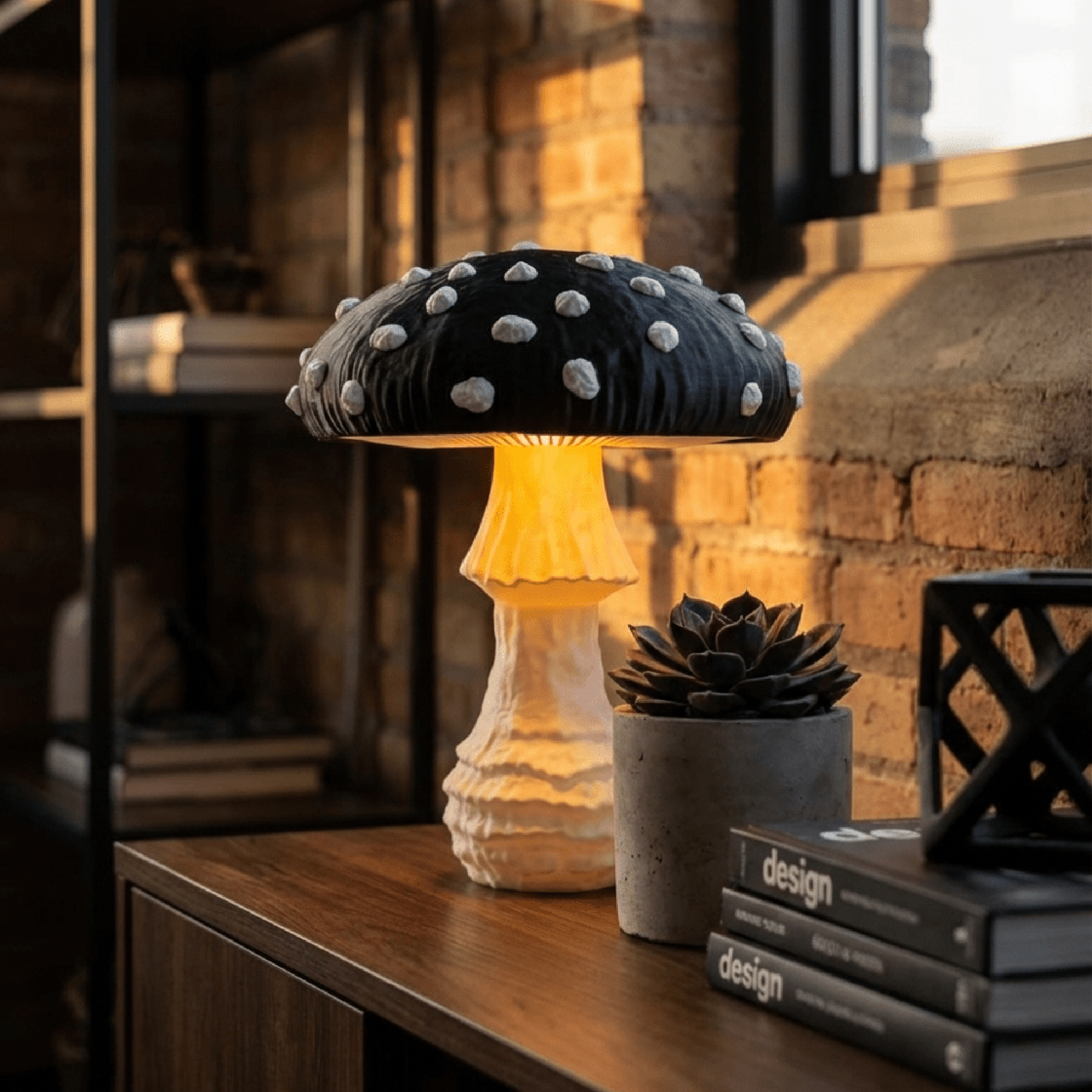 Mushroom Lamp Fly Agaric – Handmade LED Table Lamp | Roomberry